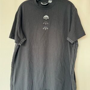 adidas Black Tee with White Accents